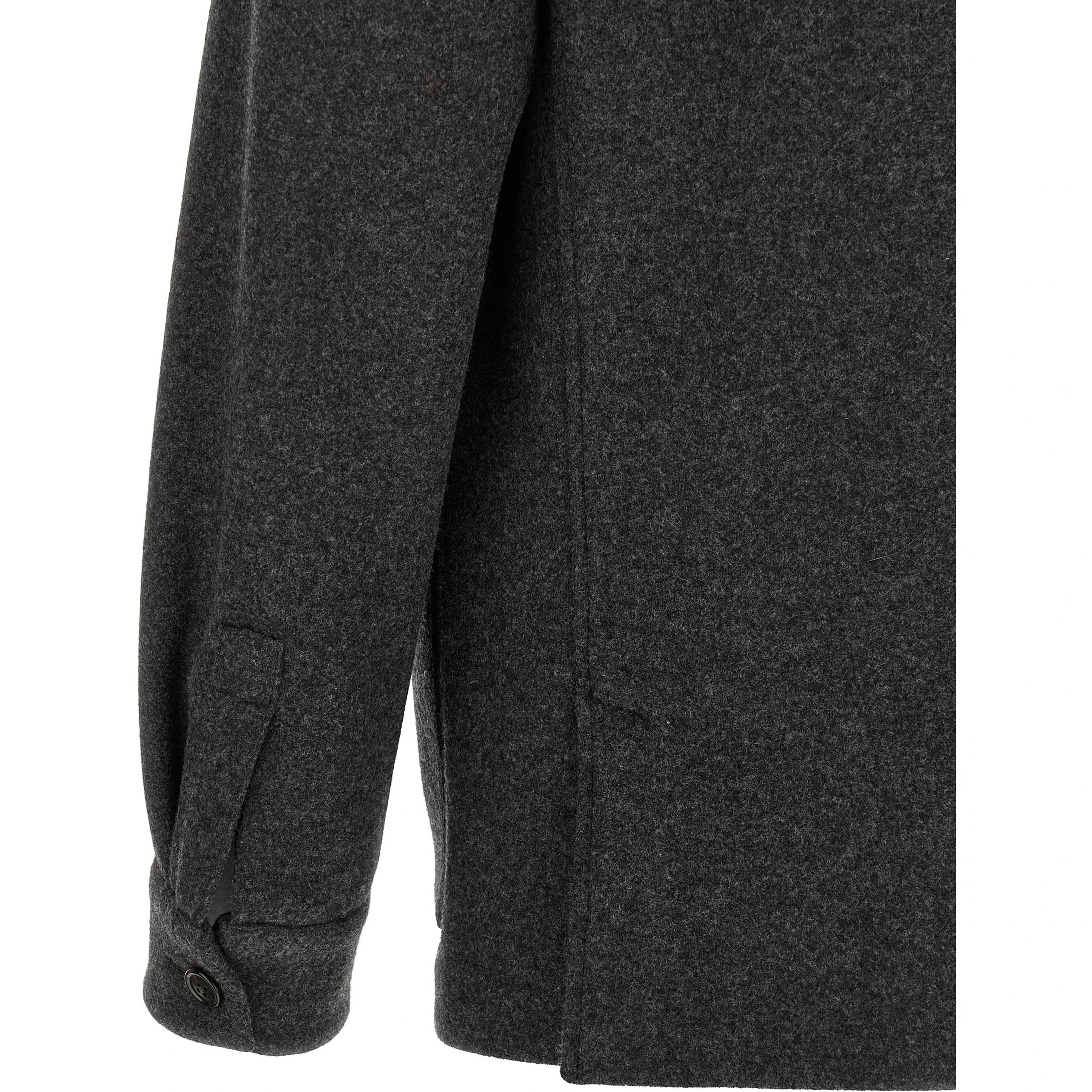 Gray Wool Blouse