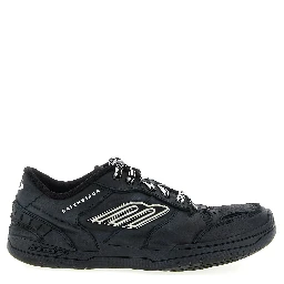 Black Calfskin Athletic Sneakers