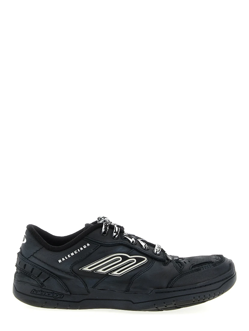 Black Calfskin Athletic Sneakers