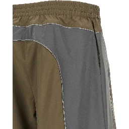 Gray Polyester Bermuda Shorts