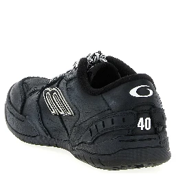 Black Calfskin Athletic Sneakers