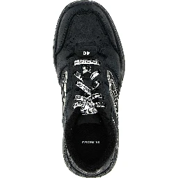 Black Calfskin Athletic Sneakers