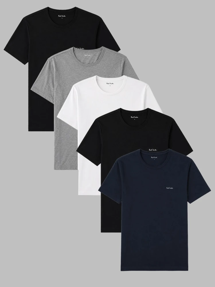 5-Pack T-Shirt In Cotone