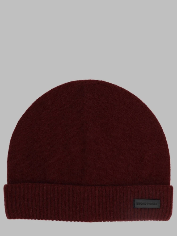 Berretto Con Bordo A Coste