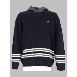 Maglia In Lana Con Cappuccio