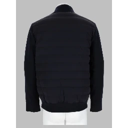 Piumino in Nylon con Maniche in Maglia "Travel Essential"