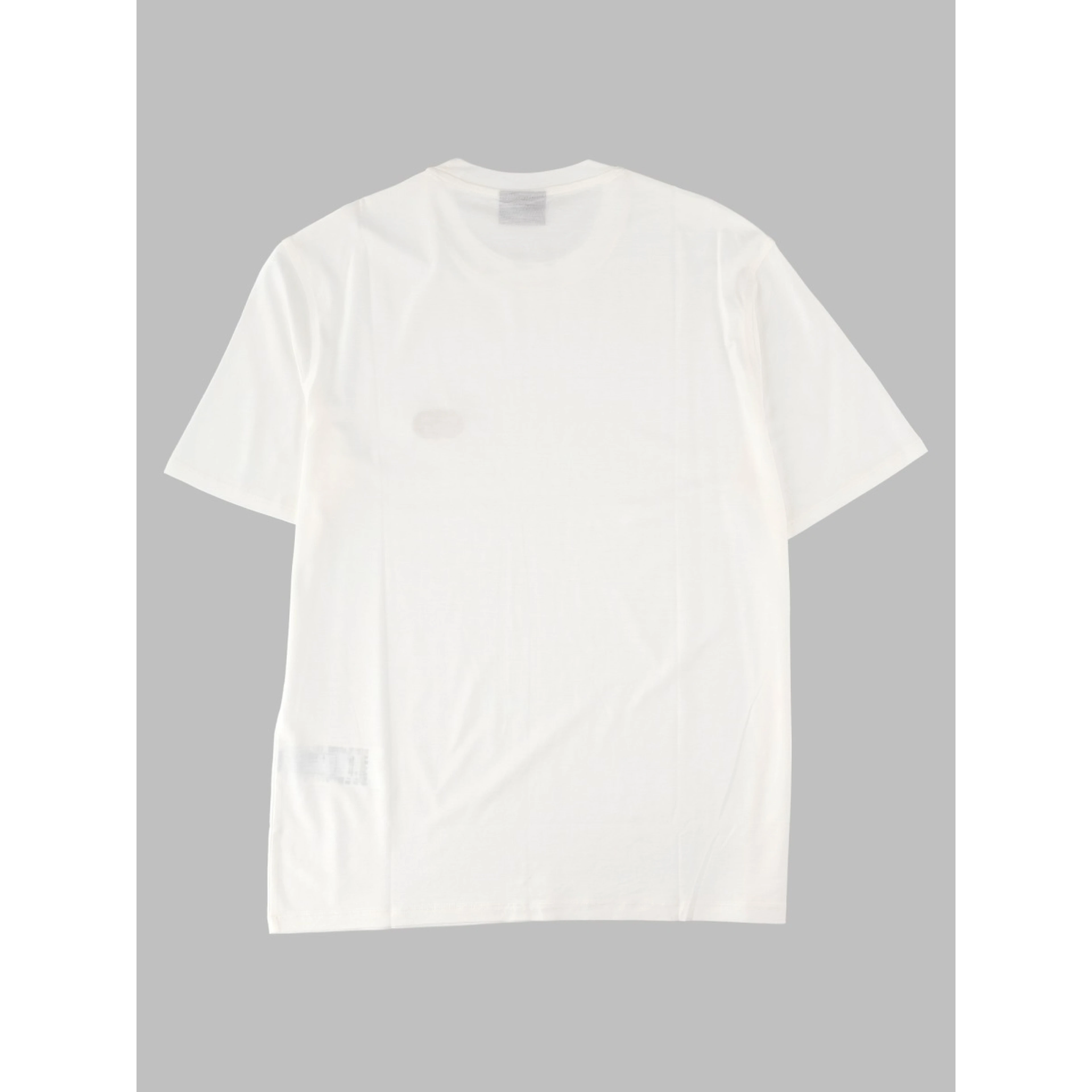T-shirt in Jersey Misto Lyocell con Ricamo Logo EA