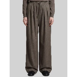 Beige melange Finn wool elastic pants