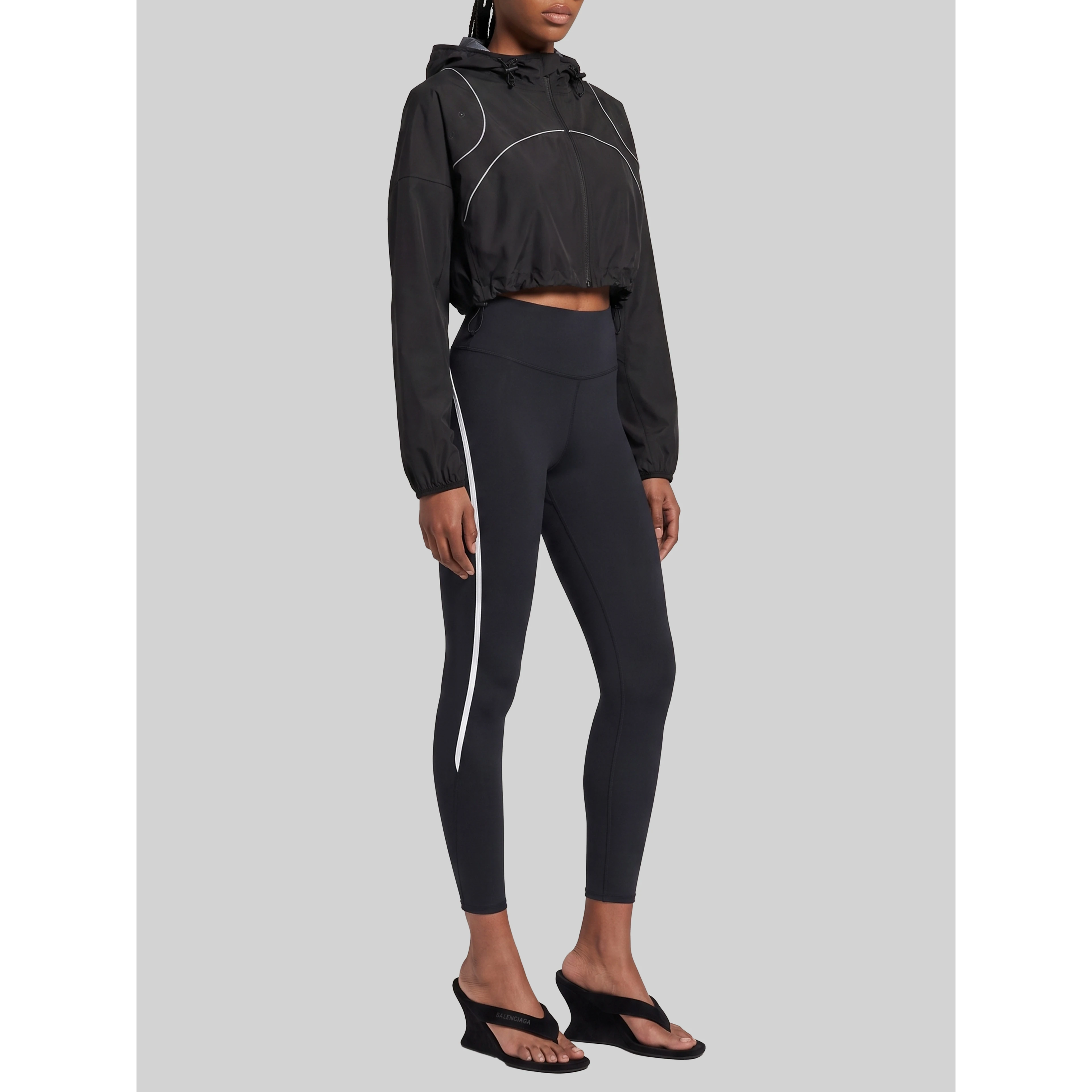 Cropped techwear jacket