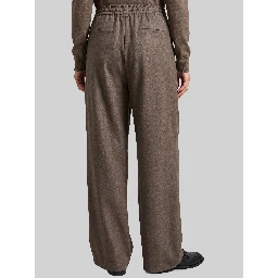 Beige melange Finn wool elastic pants
