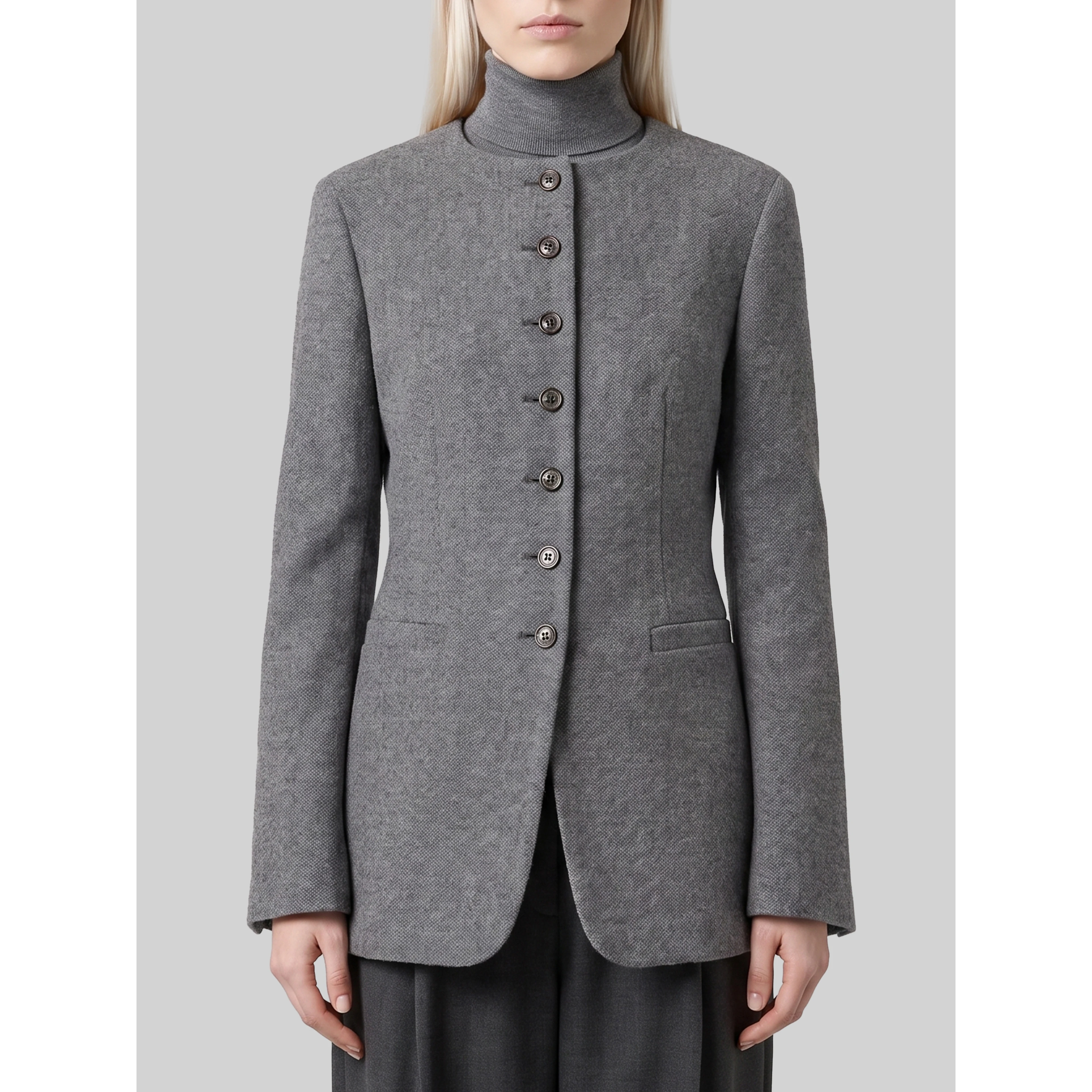 Dark grey crew neck Falla jacket