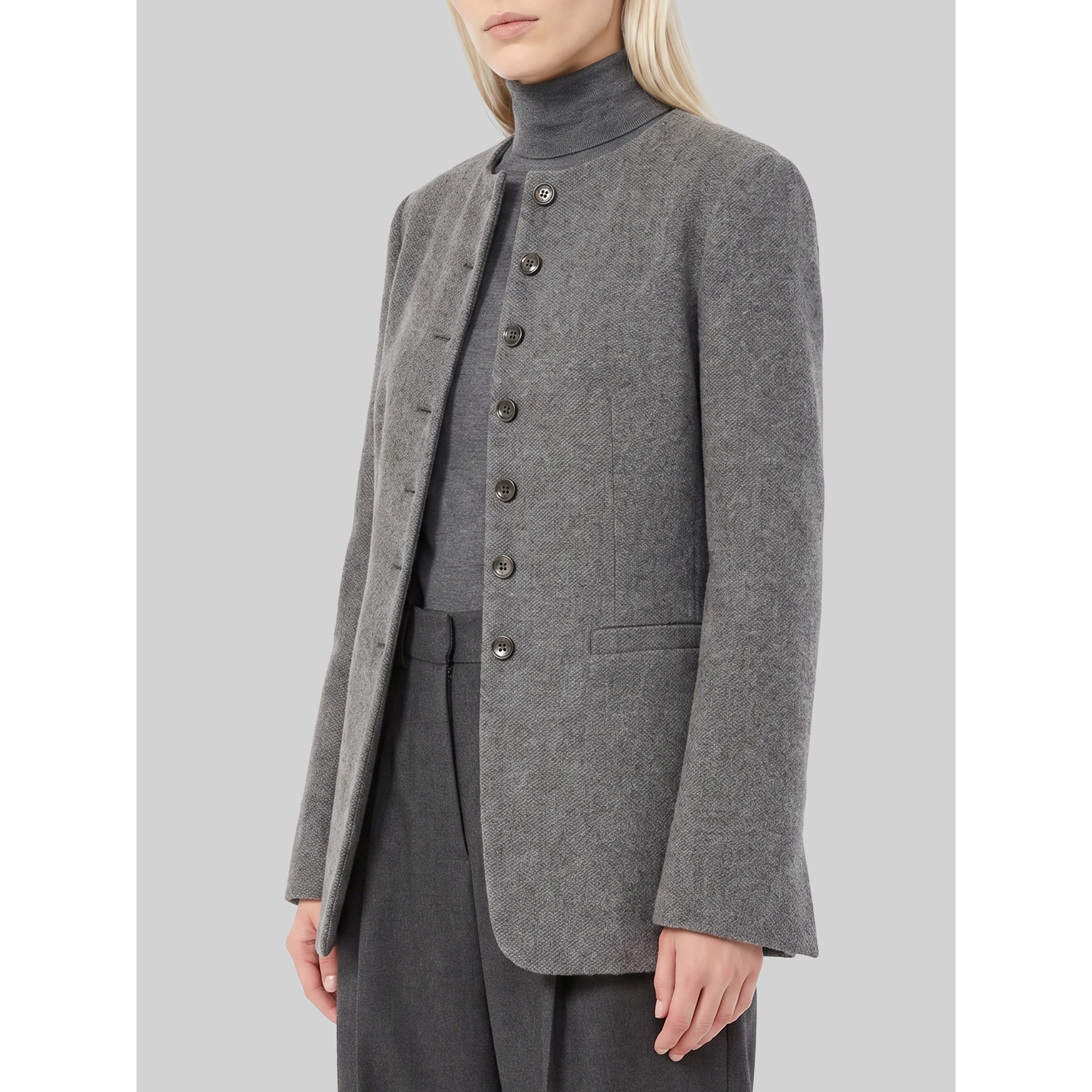 Dark grey crew neck Falla jacket