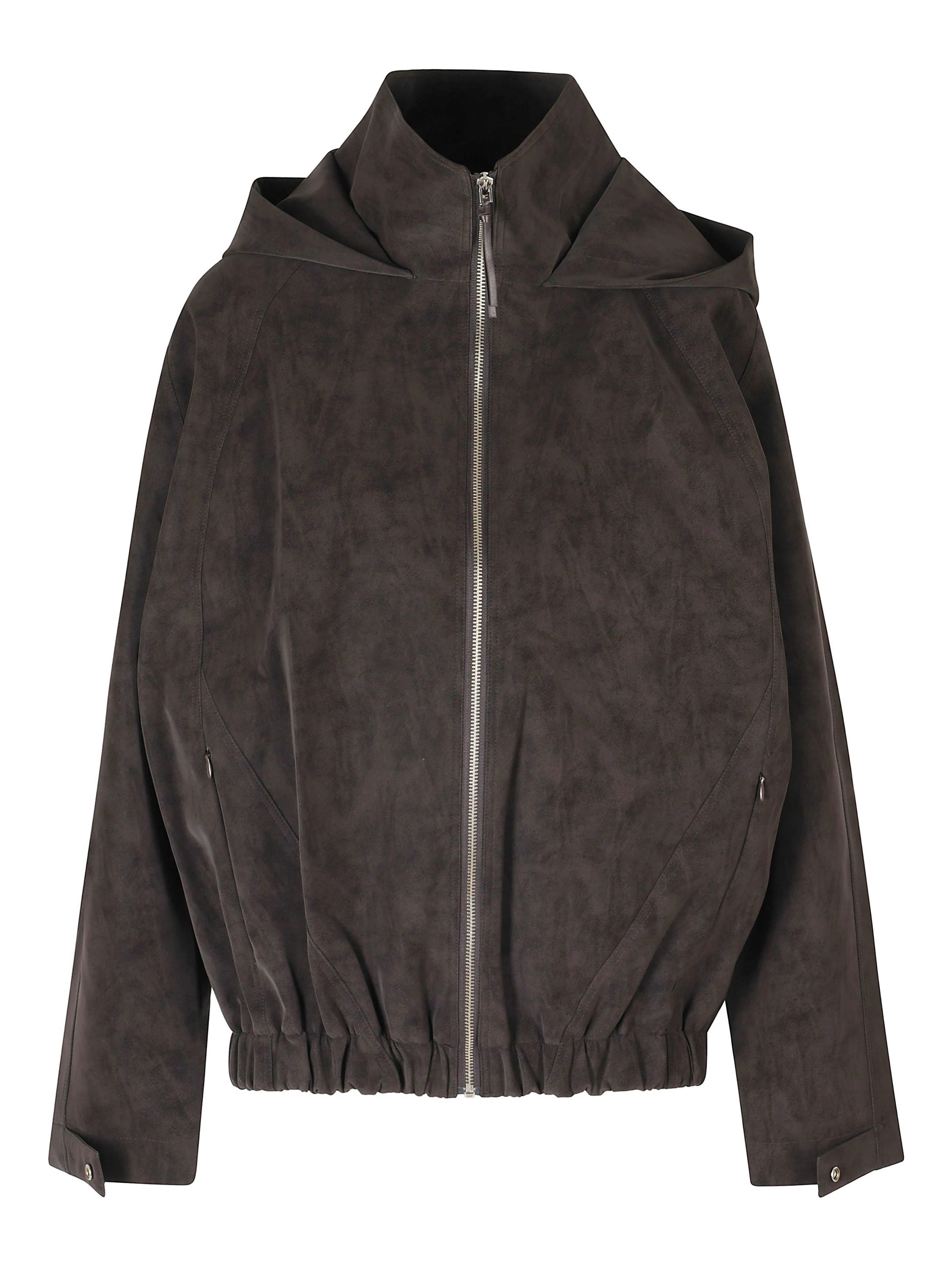 FAUX-SUEDE BOMBER