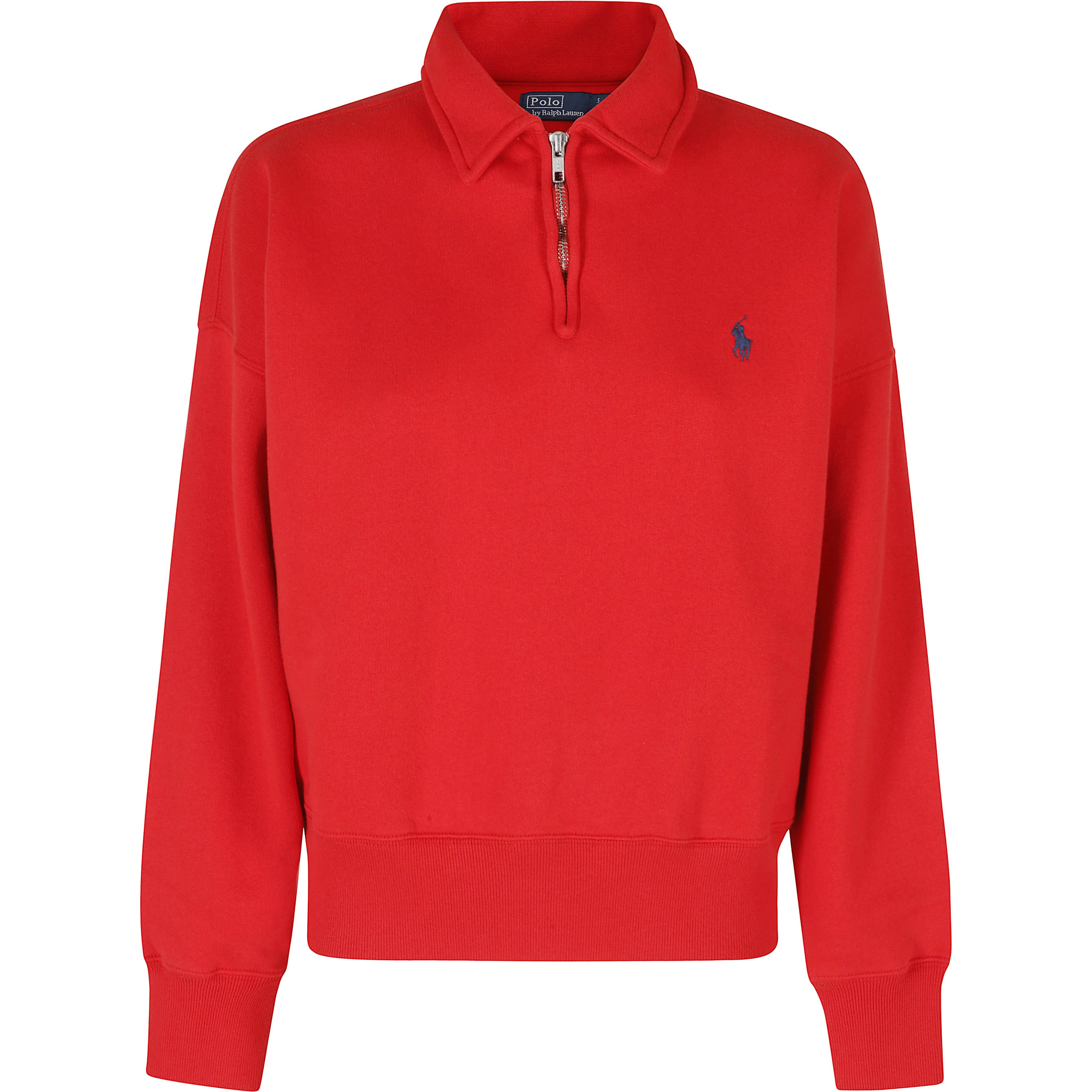 KNIT HALF ZIP SWEATSHIRT