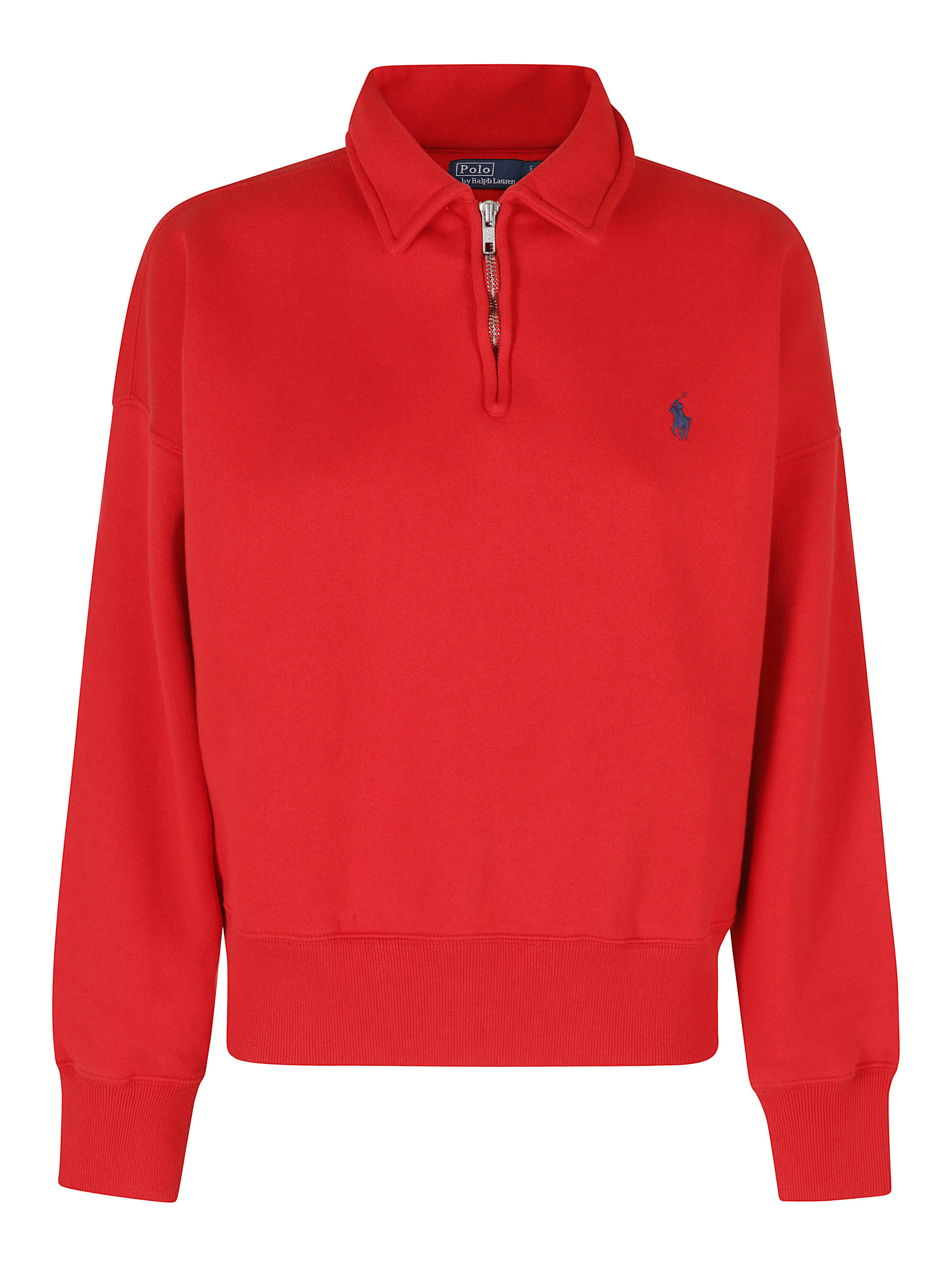 KNIT HALF ZIP SWEATSHIRT