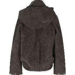FAUX-SUEDE BOMBER