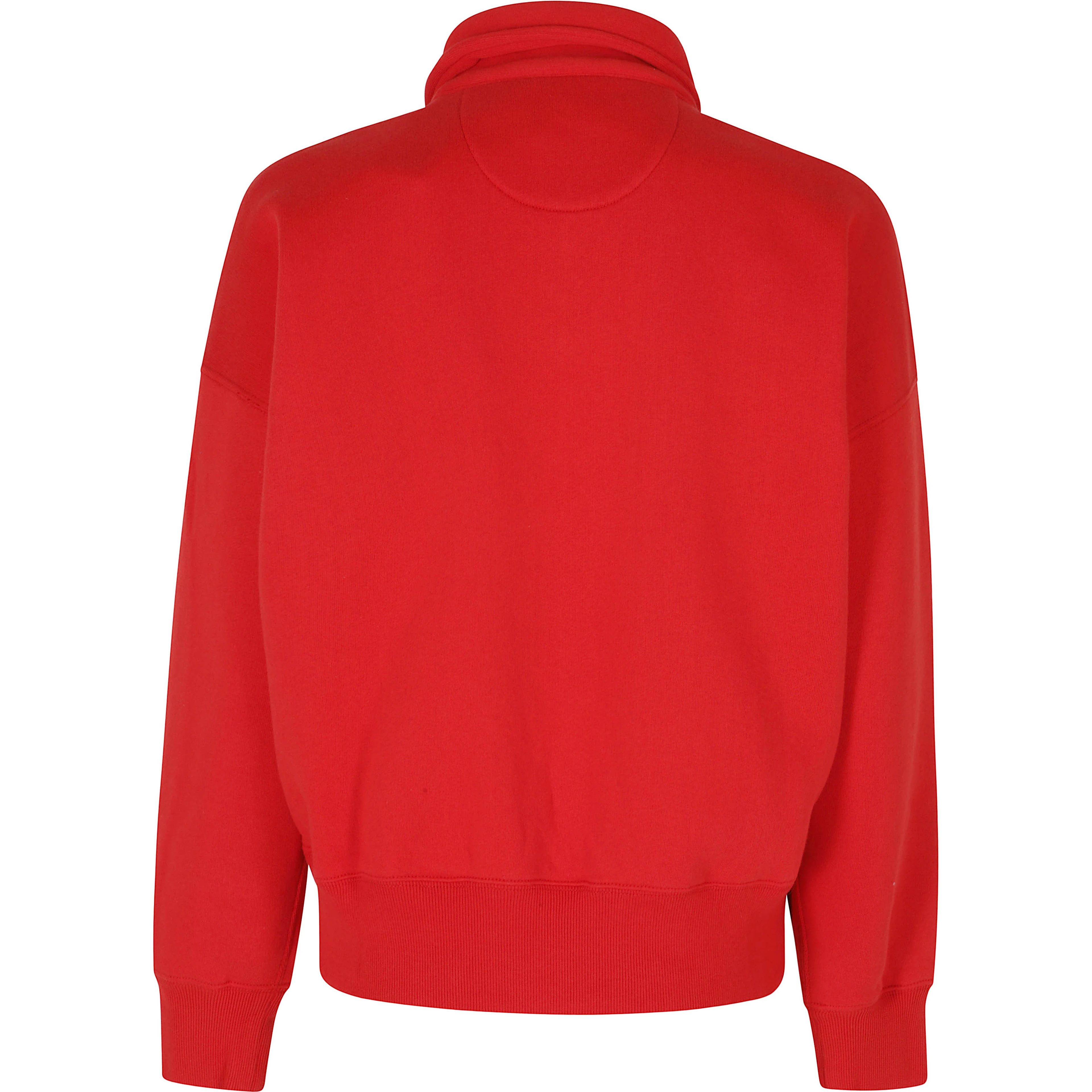 KNIT HALF ZIP SWEATSHIRT