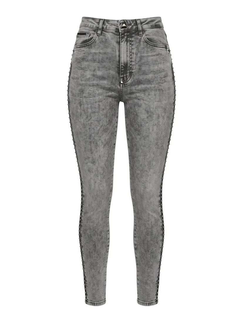 Grey Cotton Women Pants