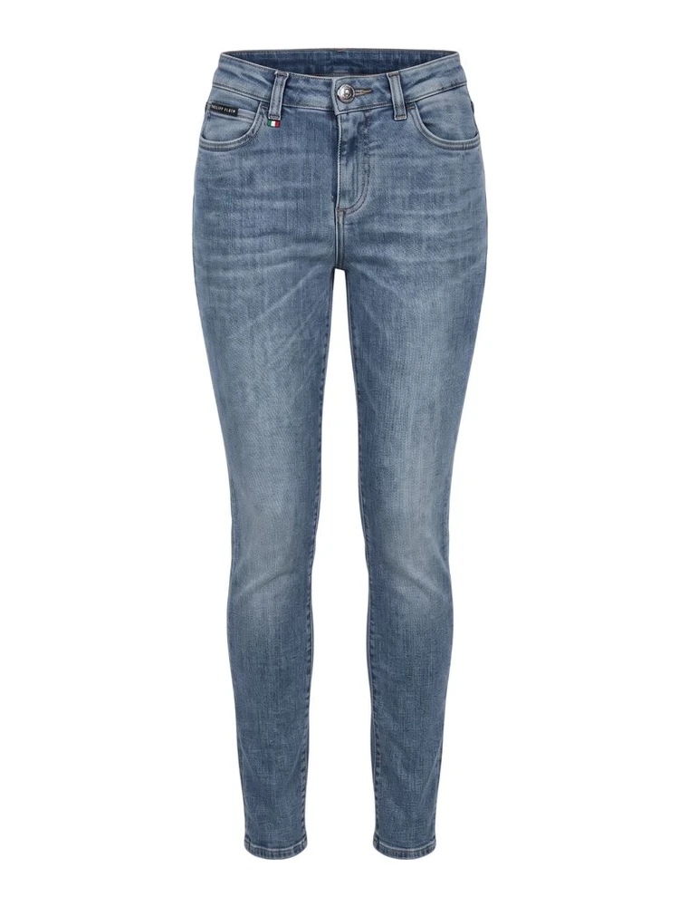 Blue Cotton Women Jean