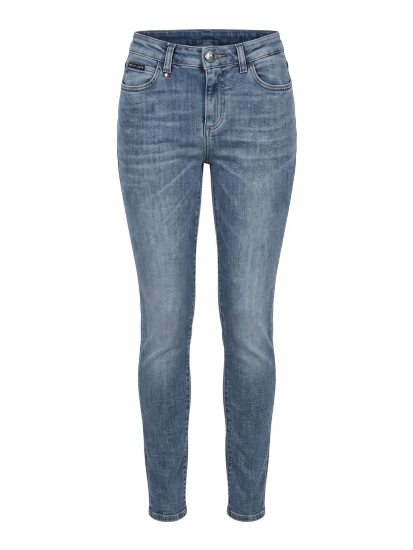 Blue Cotton Women Jean