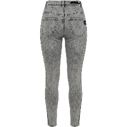 Grey Cotton Women Pants