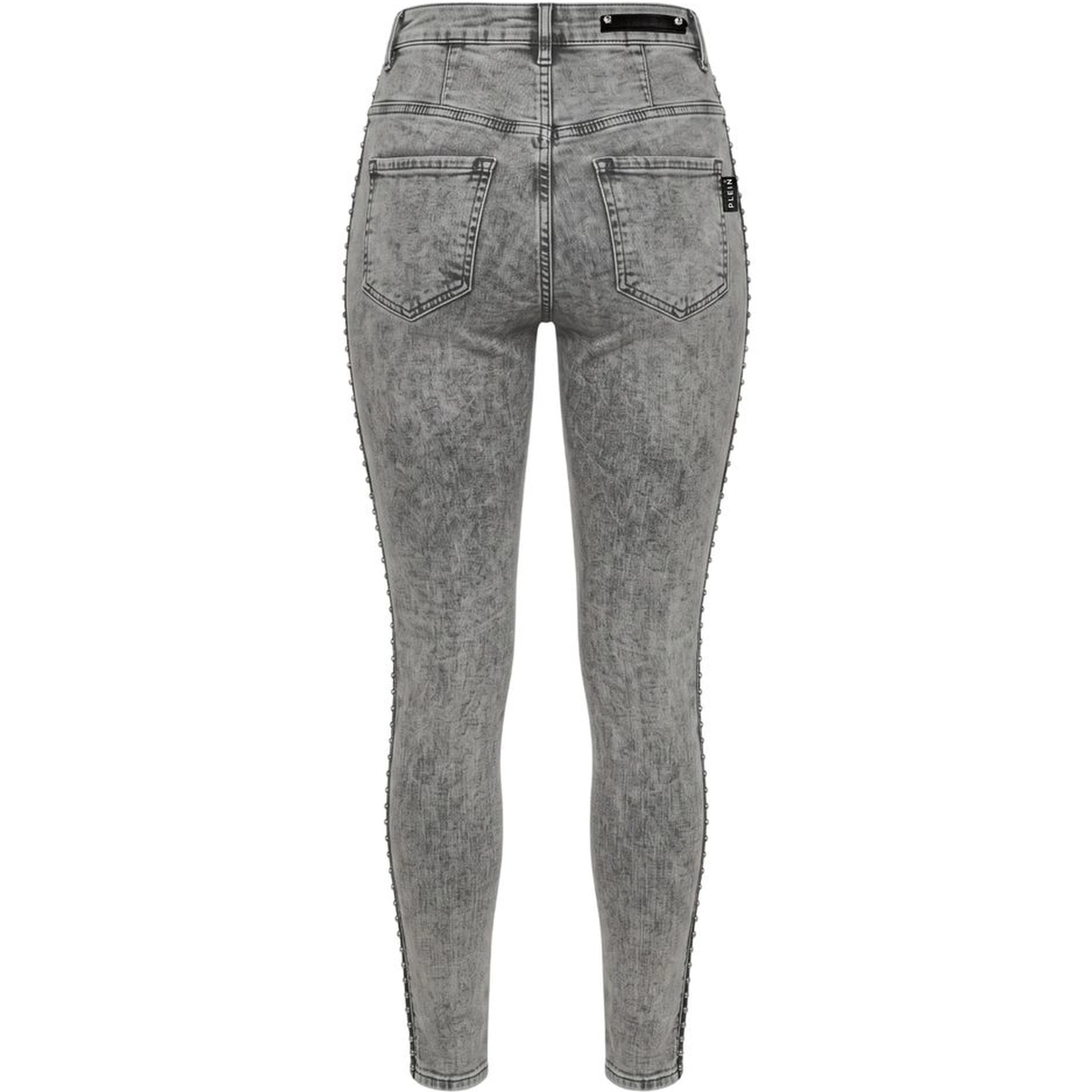 Grey Cotton Women Pants