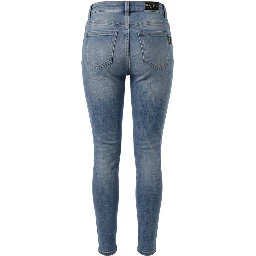 Blue Cotton Women Jean