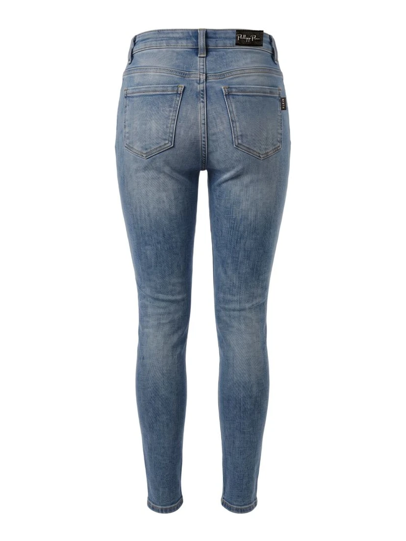 Blue Cotton Women Jean