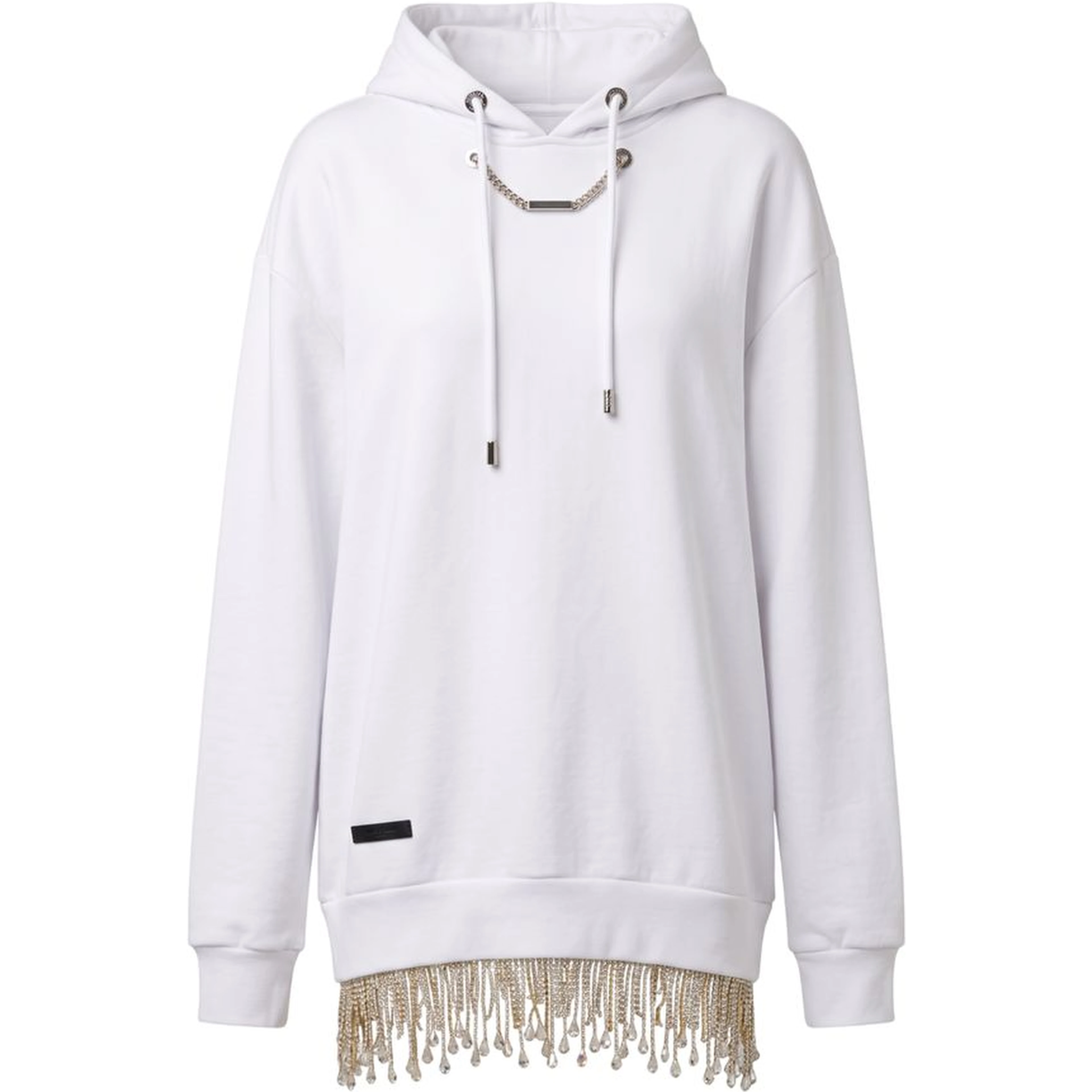 White Cotton Women's Sweatshirt