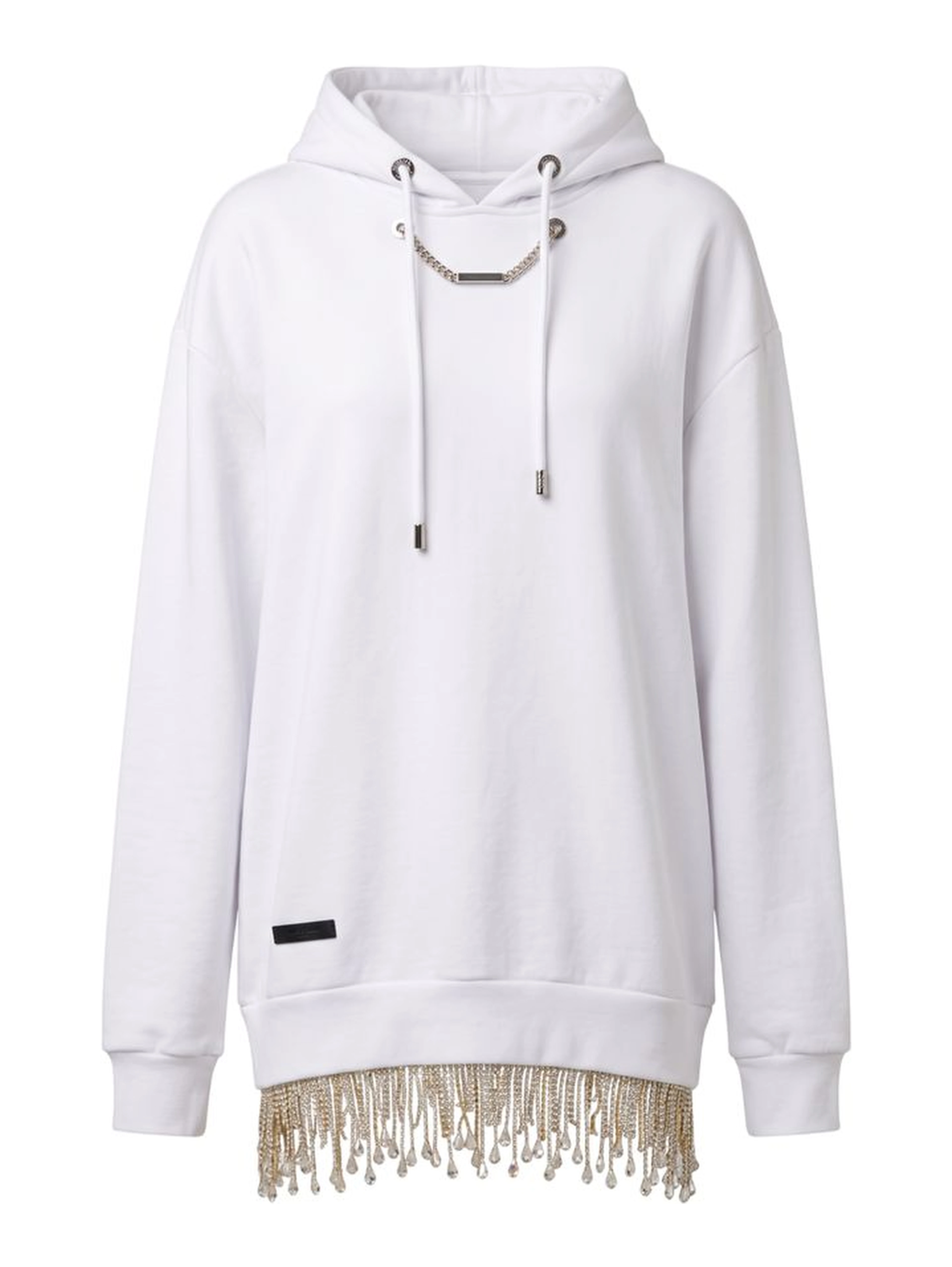 White Cotton Women's Sweatshirt