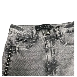 Grey Cotton Women Pants