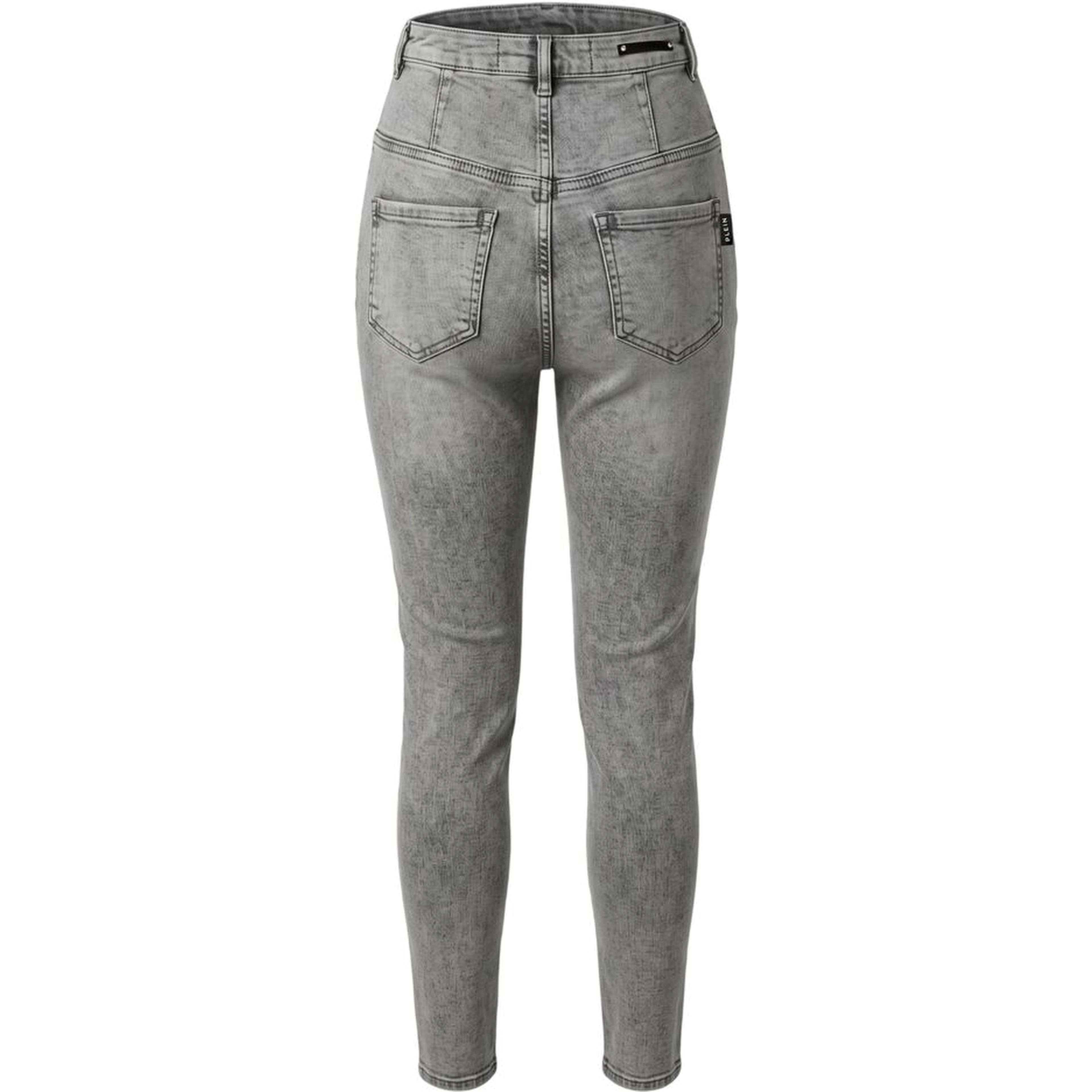 Grey Cotton Women Pants