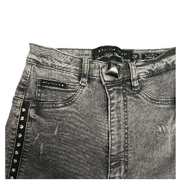 Grey Cotton Women Pants