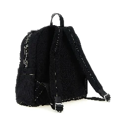 Black Cotton Backpack
