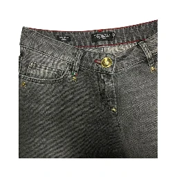 Grey Cotton Women Jeans