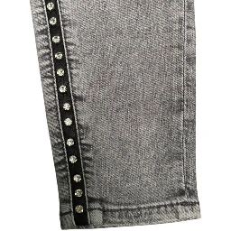 Grey Cotton Women Pants