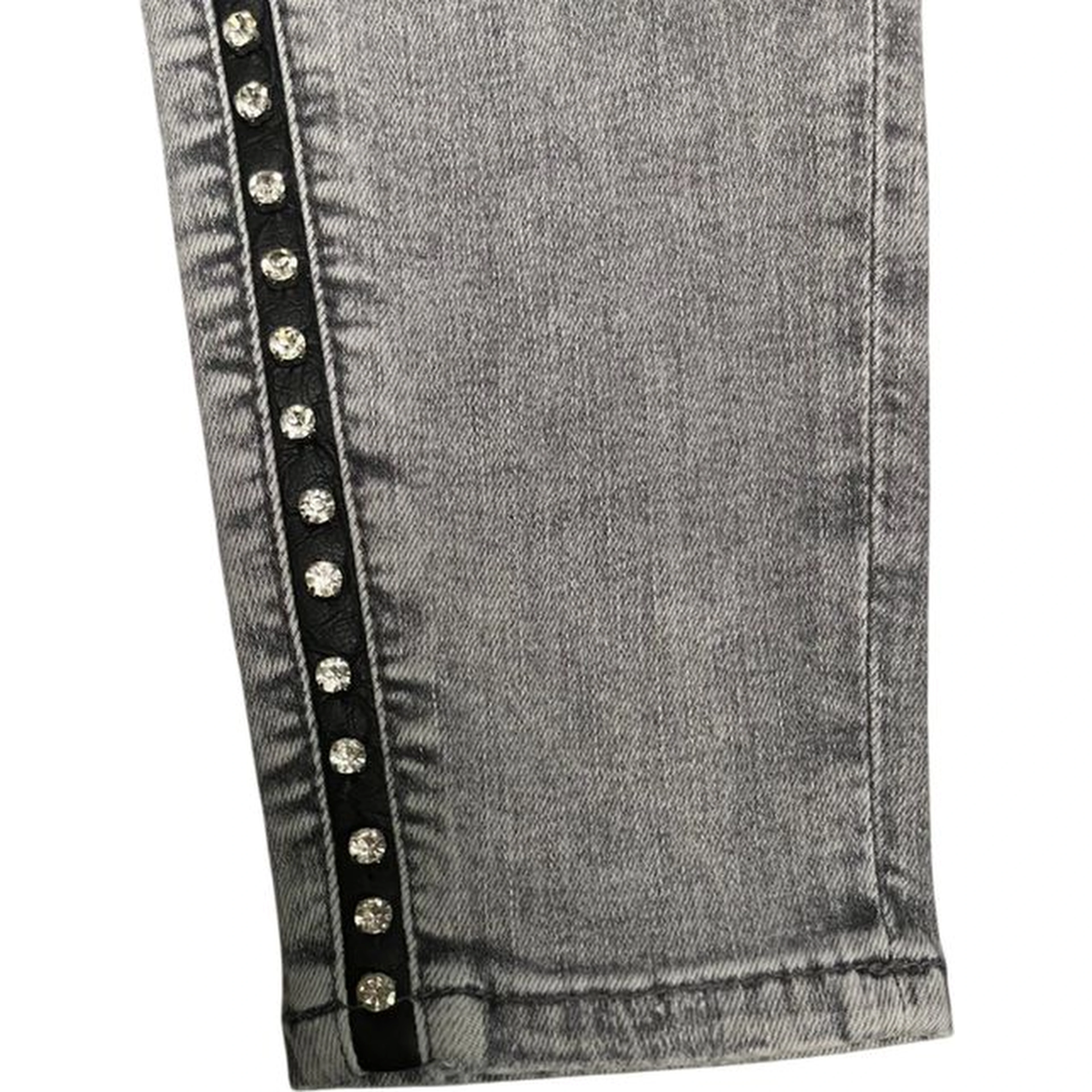 Grey Cotton Women Pants