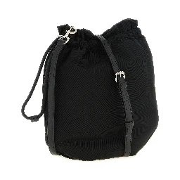 Black Polyester Clutch Bag