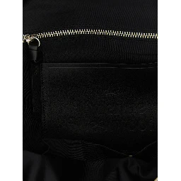 Black Cotton Backpack