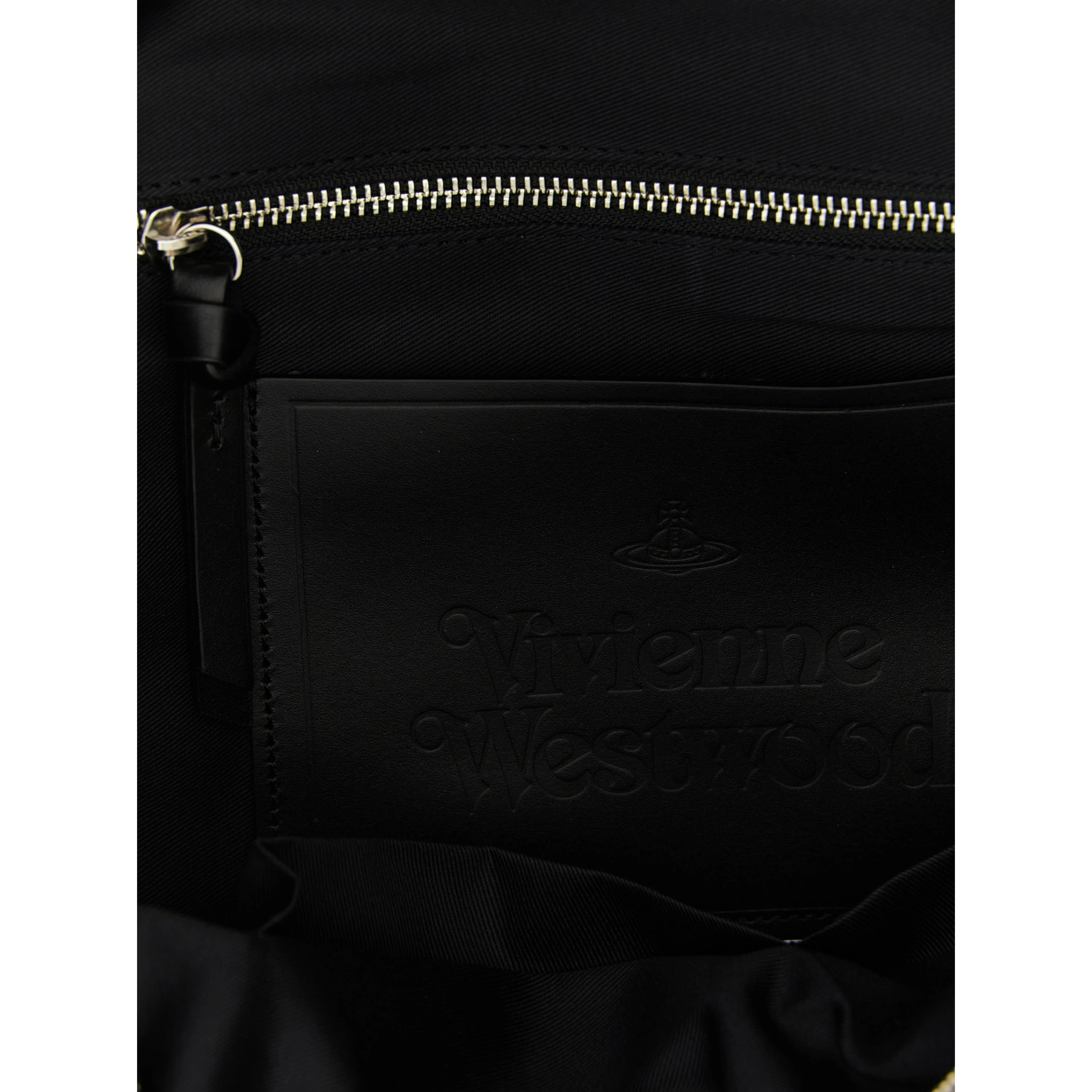 Black Cotton Backpack
