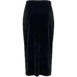 Black Cotton Women Skirt