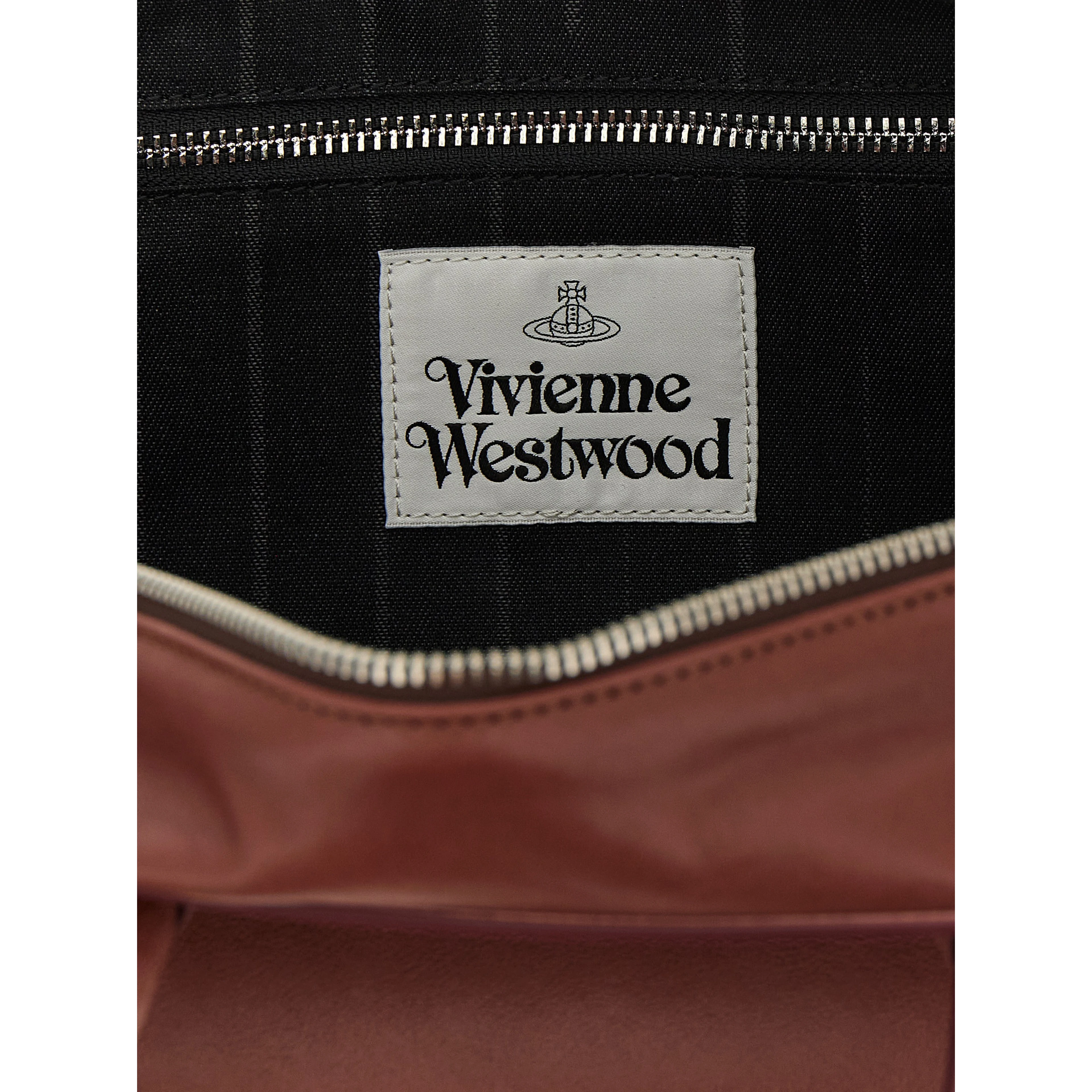 Brown Calfskin Shoulder Bag