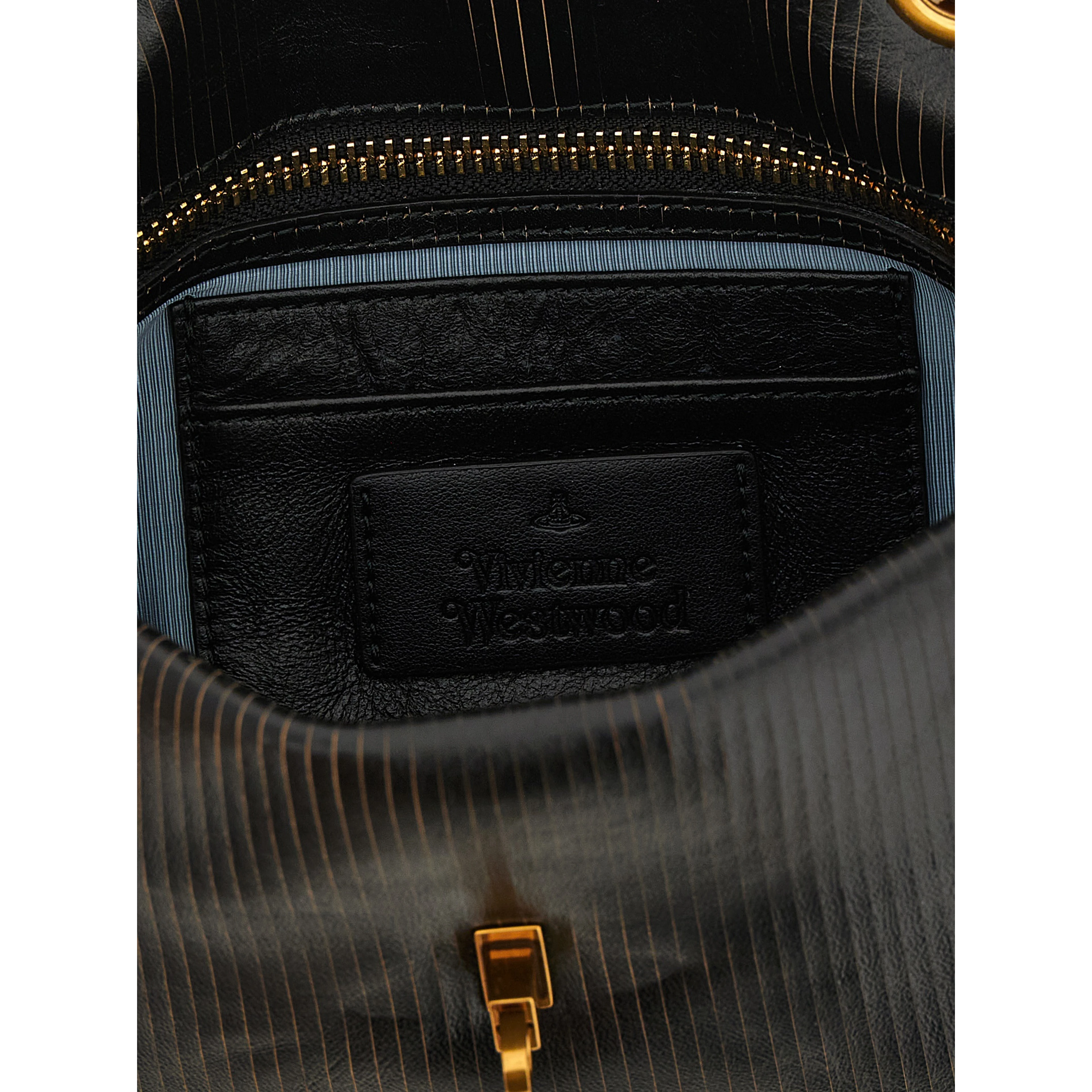 Black Calfskin Shoulder Bag