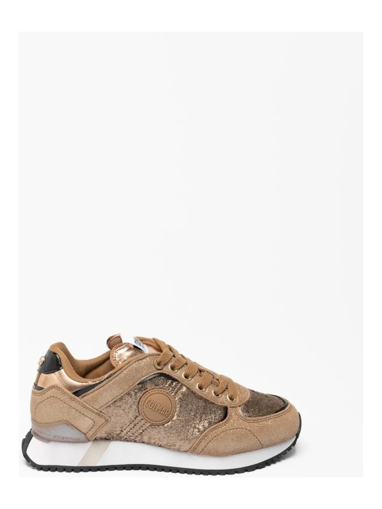 Bronze Leather Low Top Sneakers