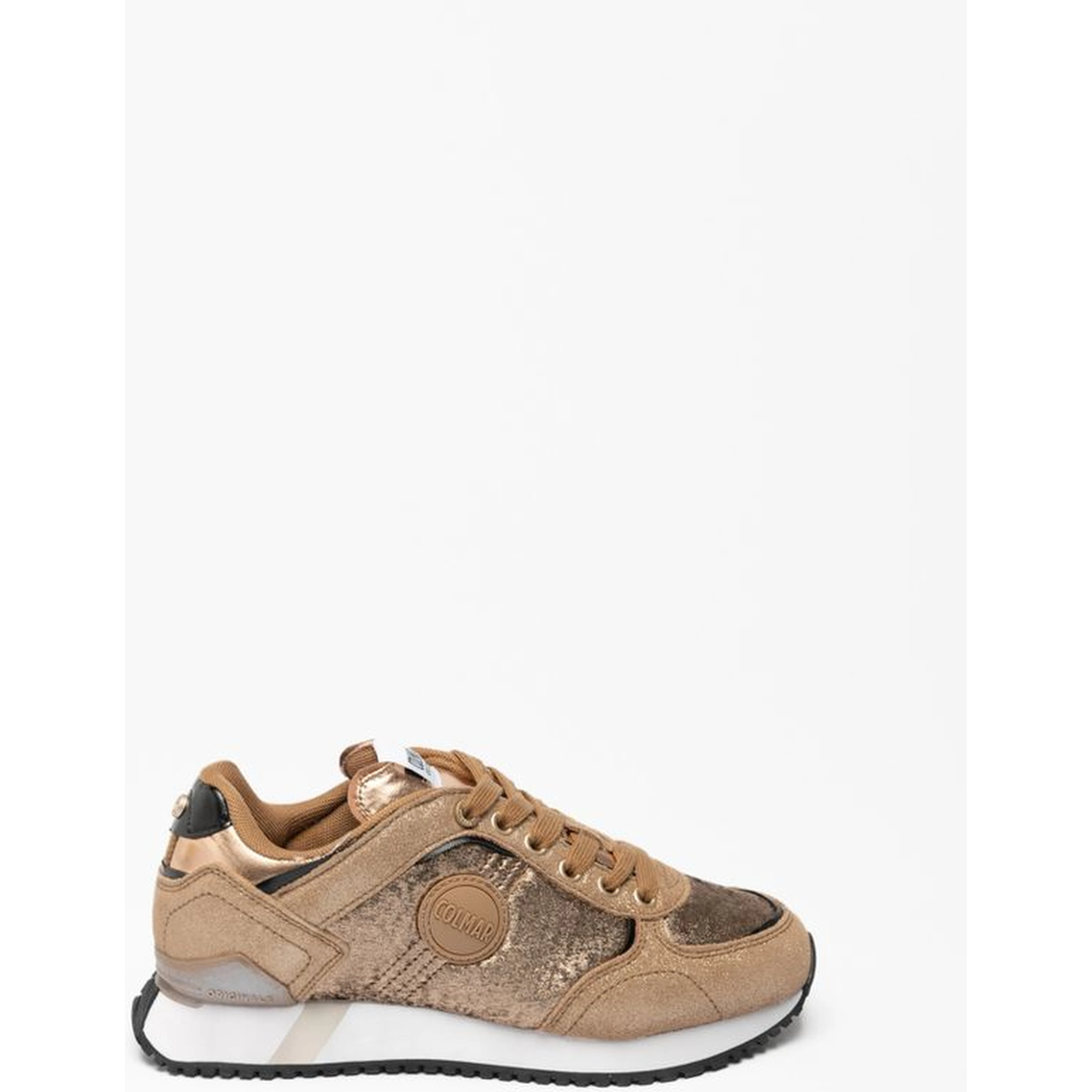 Bronze Leather Low Top Sneakers
