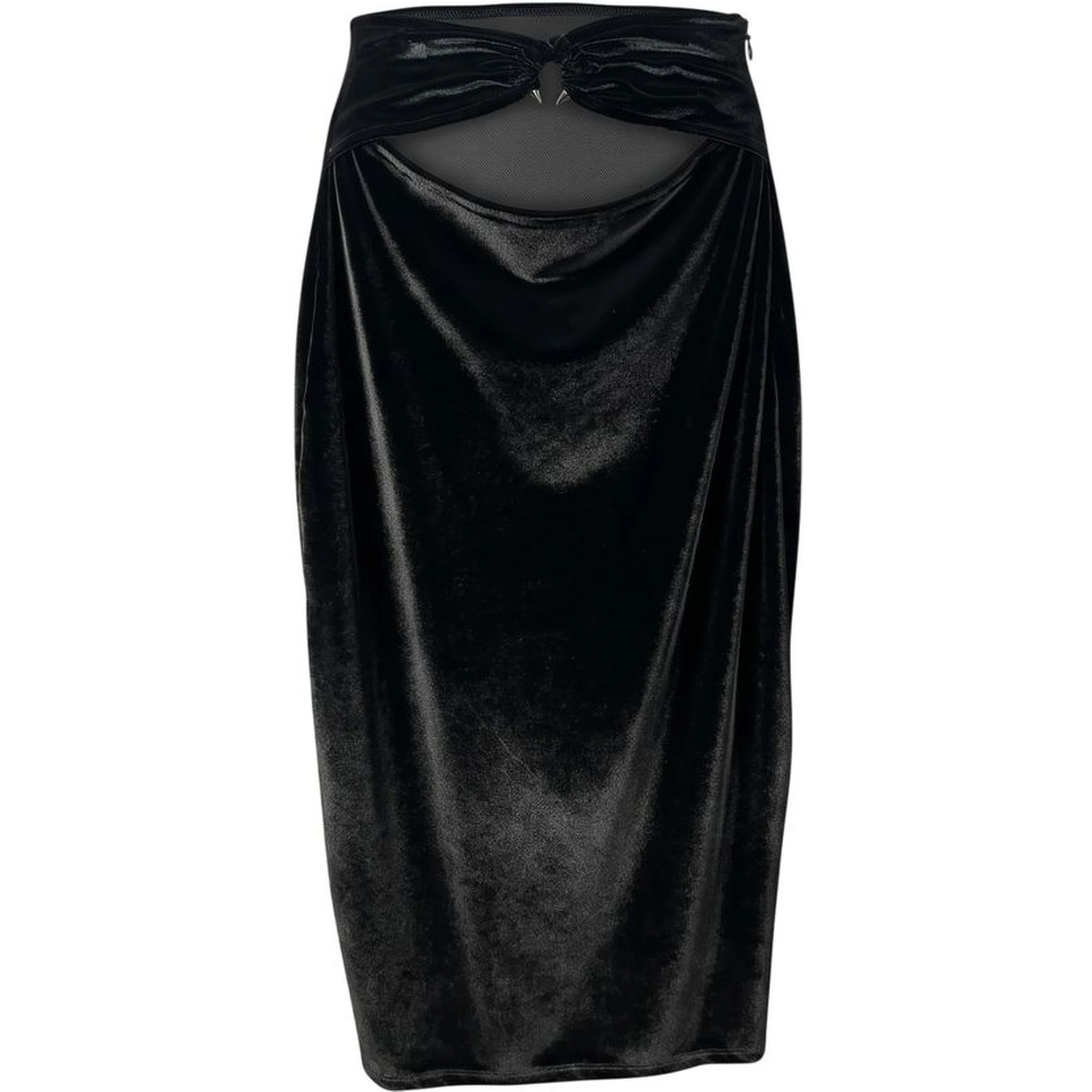Black Cotton Women Skirt
