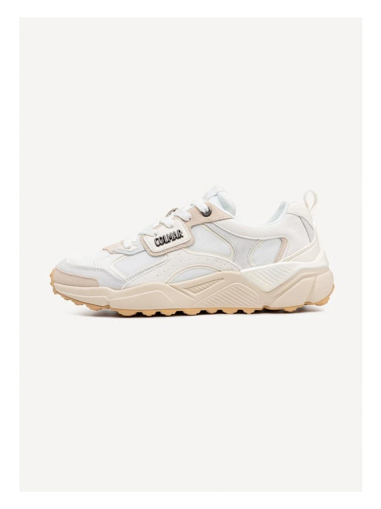 White Leather Chunky Sneakers