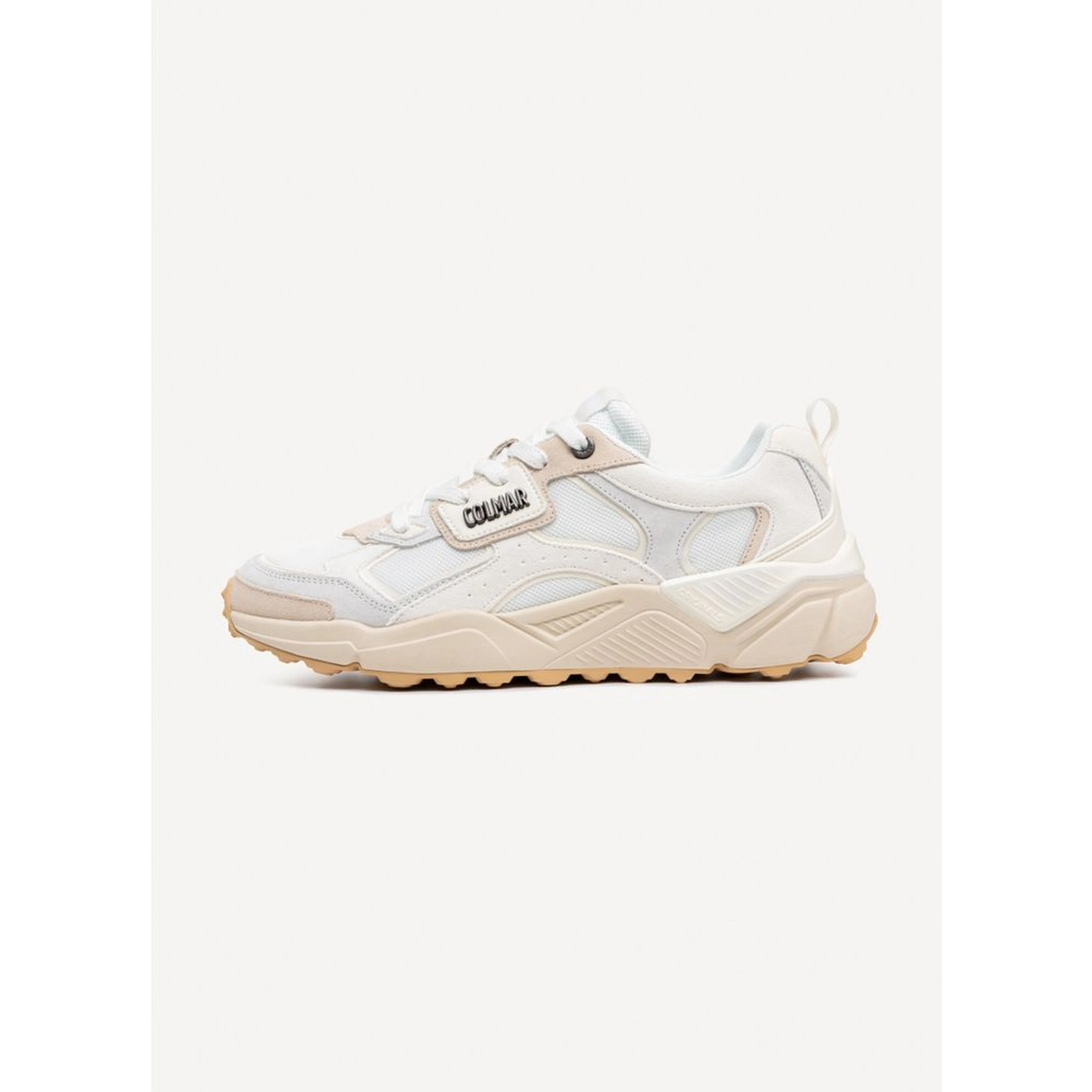 White Leather Chunky Sneakers