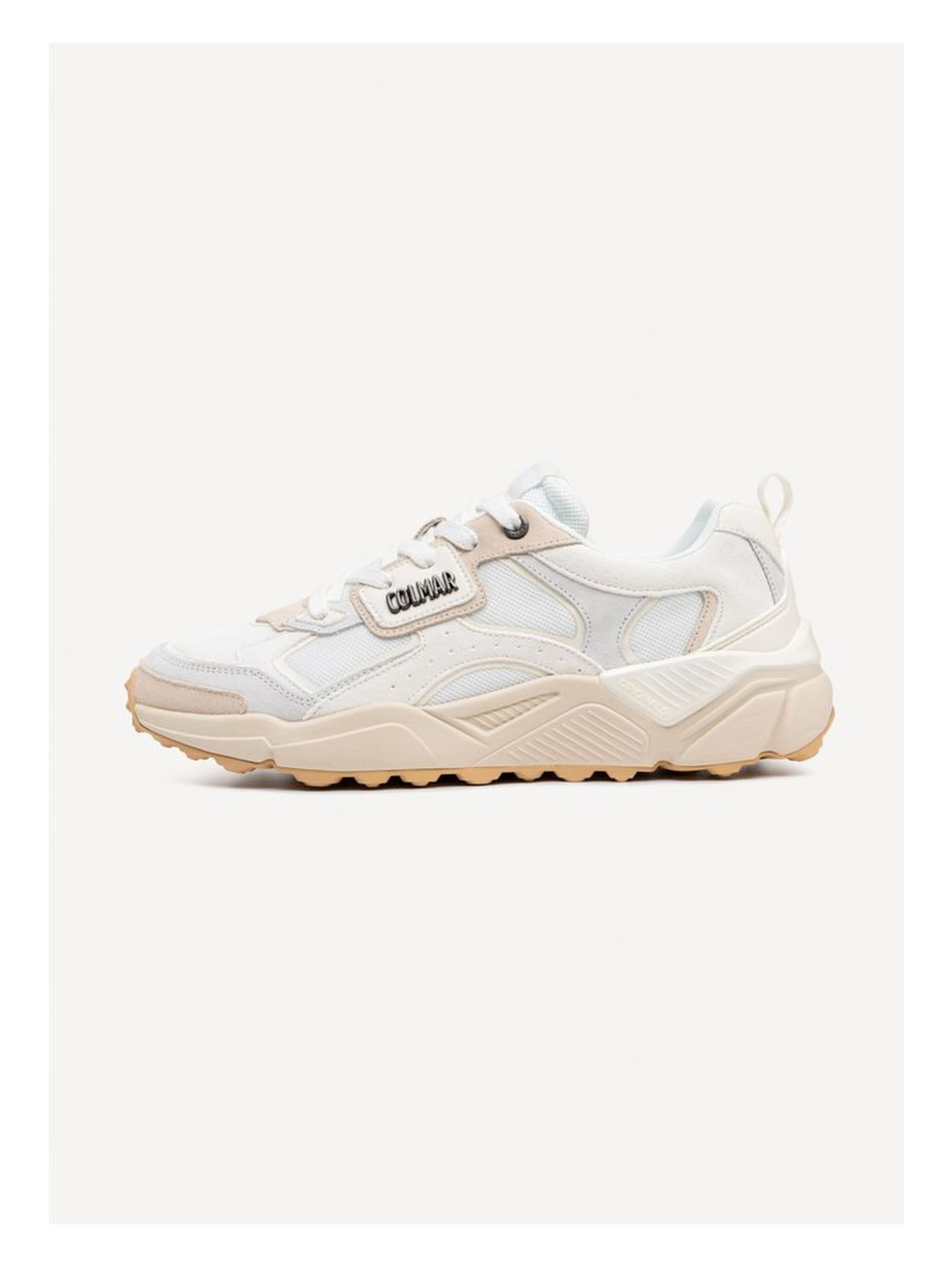 White Leather Chunky Sneakers