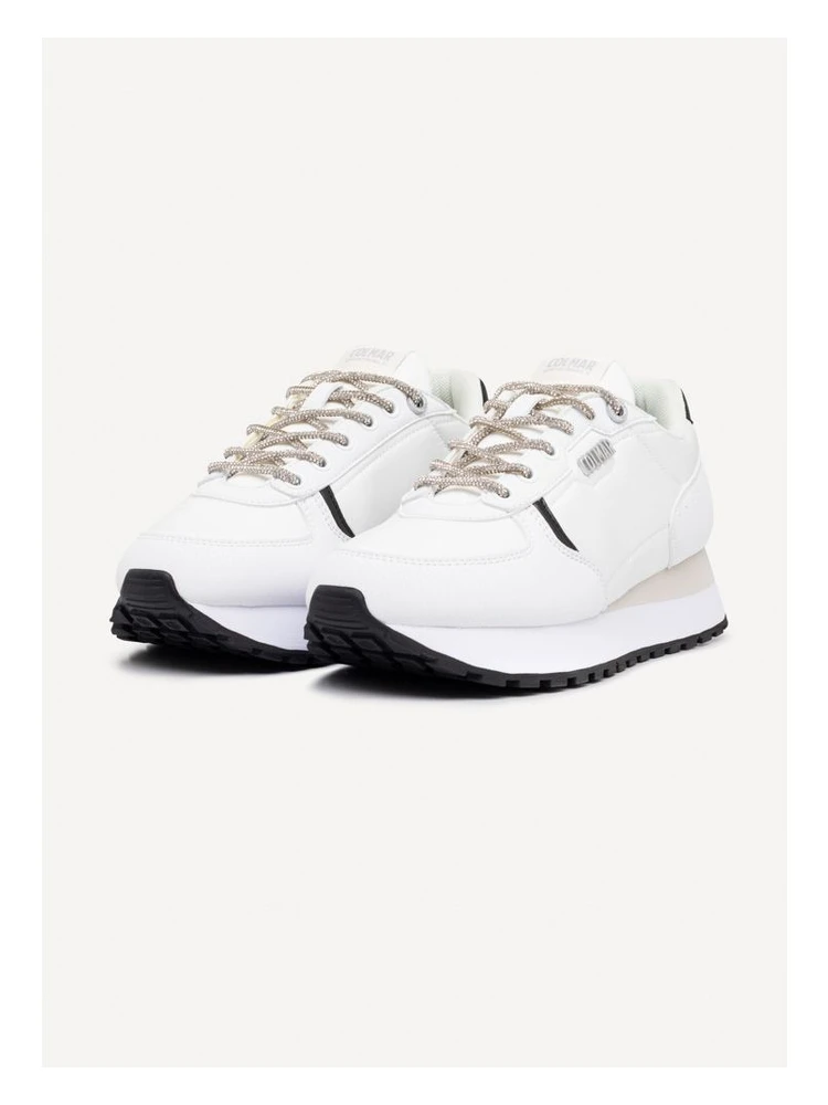 Black And White Polyethylene Athletic Sneakers alternative